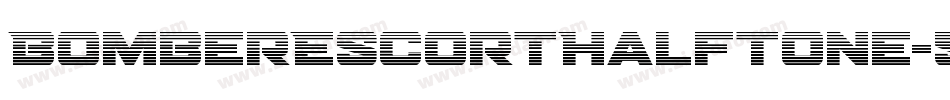 BomberEscortHalftone-51XpL字体转换