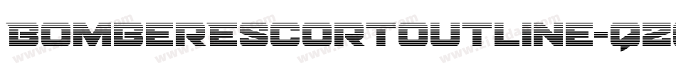 BomberEscortOutline-qZoal字体转换