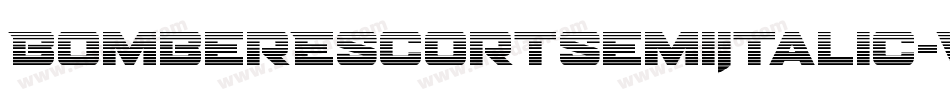 BomberEscortSemiItalic-VGzp6字体转换