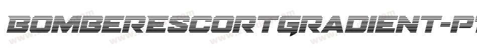 BomberEscortGradient-p7ZWa字体转换