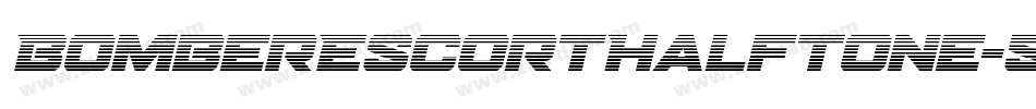 BomberEscortHalftone-51XpL字体转换