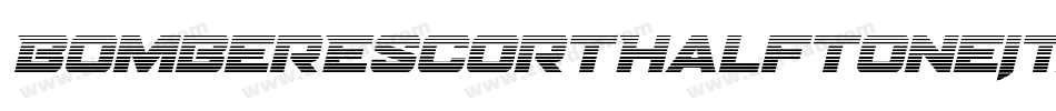 BomberEscortHalftoneItalic-6YyDo字体转换