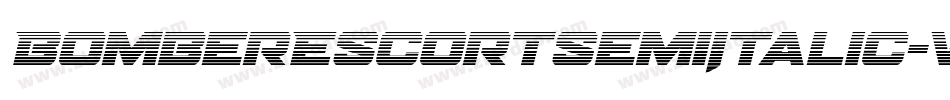 BomberEscortSemiItalic-VGzp6字体转换
