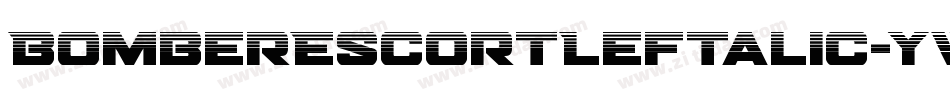 BomberEscortLeftalic-ywLl2字体转换