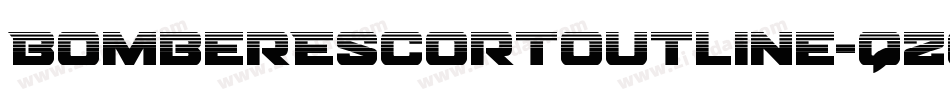 BomberEscortOutline-qZoal字体转换