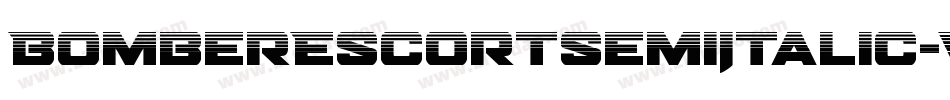 BomberEscortSemiItalic-VGzp6字体转换