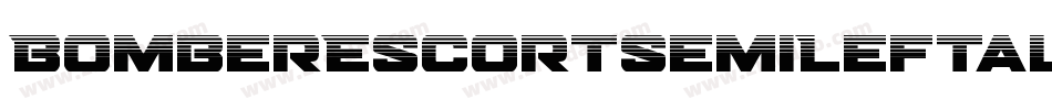 BomberEscortSemiLeftalic-ZVE1x字体转换