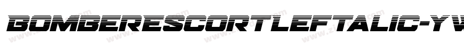 BomberEscortLeftalic-ywLl2字体转换