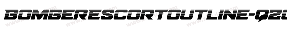 BomberEscortOutline-qZoal字体转换