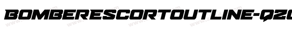 BomberEscortOutline-qZoal字体转换