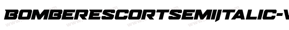 BomberEscortSemiItalic-VGzp6字体转换