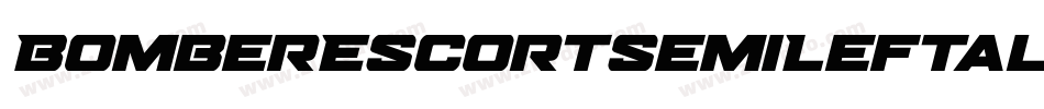 BomberEscortSemiLeftalic-ZVE1x字体转换