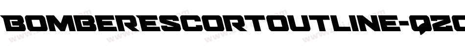 BomberEscortOutline-qZoal字体转换