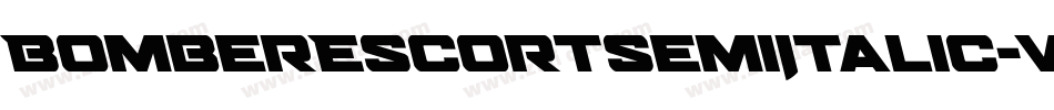 BomberEscortSemiItalic-VGzp6字体转换
