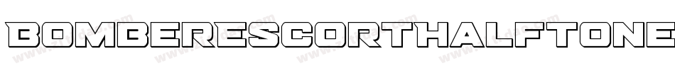 BomberEscortHalftone-51XpL字体转换