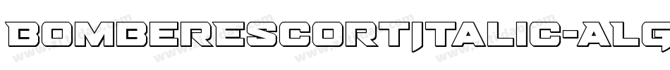 BomberEscortItalic-ALG22字体转换