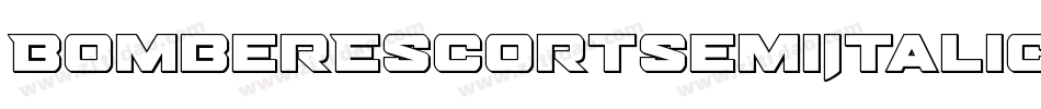 BomberEscortSemiItalic-VGzp6字体转换