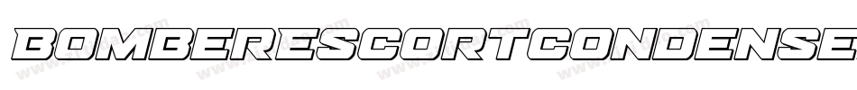 BomberEscortCondensedItalic-GOlPm字体转换