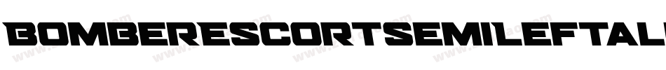 BomberEscortSemiLeftalic-ZVE1x字体转换