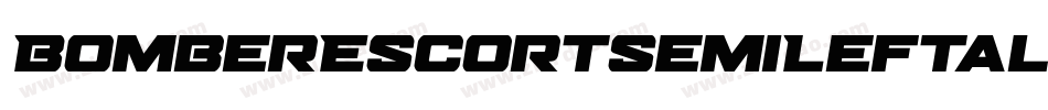 BomberEscortSemiLeftalic-ZVE1x字体转换