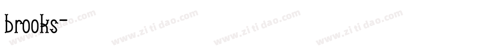 brooks字体转换