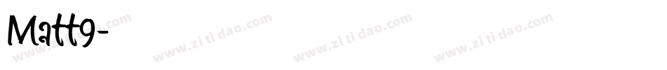 Matt9字体转换