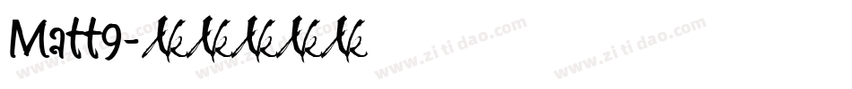 Matt9字体转换
