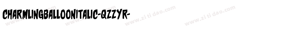 CharmlingBalloonItalic-qZZYr字体转换