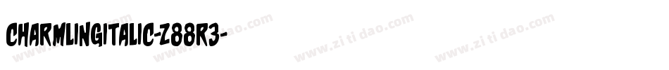 CharmlingItalic-z88R3字体转换