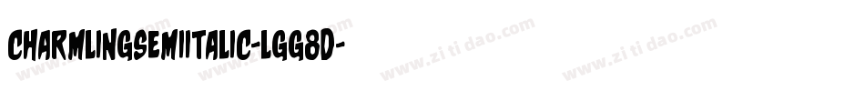 CharmlingSemiItalic-lgg8d字体转换