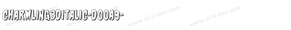 Charmling3DItalic-DOOa9字体转换