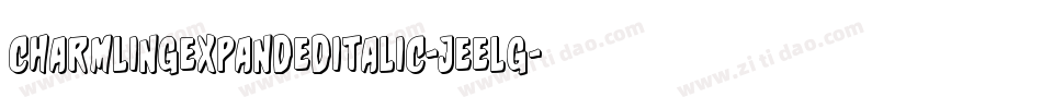 CharmlingExpandedItalic-jEELG字体转换