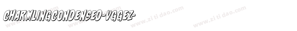 CharmlingCondensed-VGGEZ字体转换