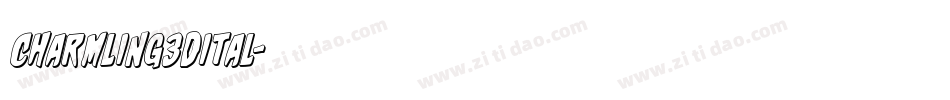 charmling3dital字体转换
