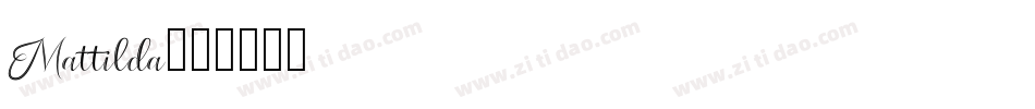 Mattilda字体转换
