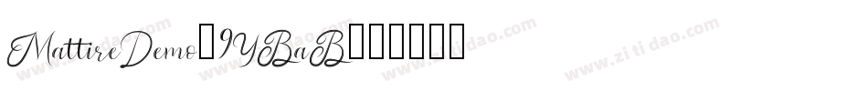 MattireDemo-9YBaB字体转换