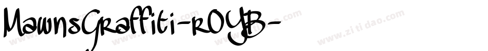 MawnsGraffiti-r0YB字体转换