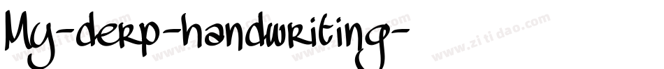 My-derp-handwriting字体转换