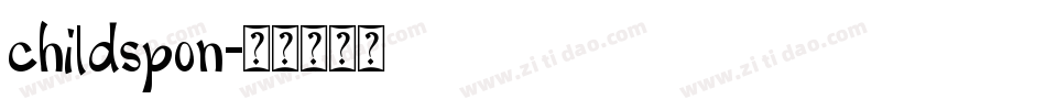 childspon字体转换