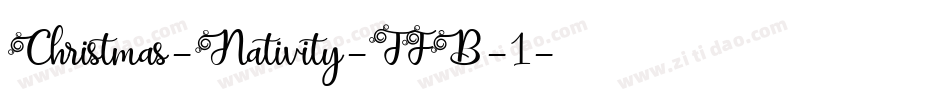 Christmas-Nativity-TFB-1字体转换