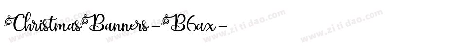 ChristmasBanners-B6ax字体转换