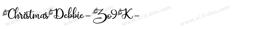 ChristmasDebbie-Zo9K字体转换