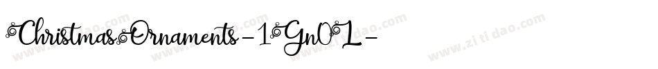 ChristmasOrnaments-1Gn0L字体转换
