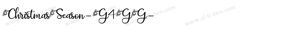 ChristmasSeason-G4GG字体转换