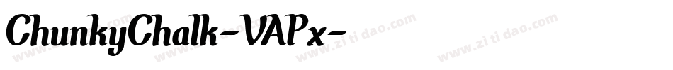 ChunkyChalk-VAPx字体转换