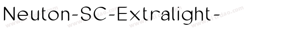 Neuton-SC-Extralight字体转换