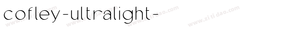 cofley-ultralight字体转换