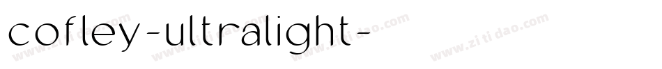cofley-ultralight字体转换