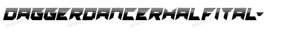 daggerdancerhalfital字体转换