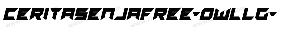 Ceritasenjafree-0WlLG字体转换